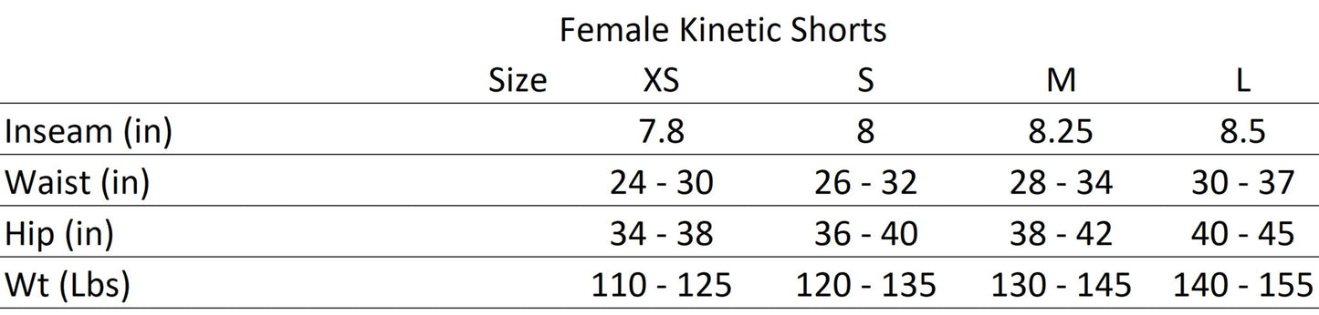 FEMALE KINETIC CYCLING SHORTS