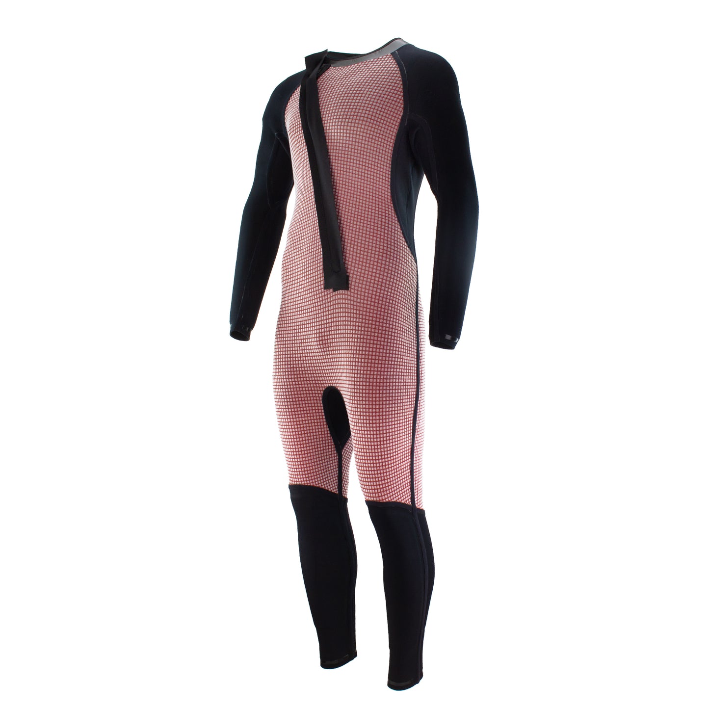 A one-piece full-body canyoneering wetsuit with thermal grid lining 