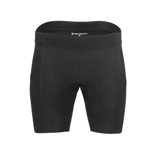 Top quality women's cycling shorts with: high waist , seamless leg gripper, endurance chamois, and durable nylon fabric. 